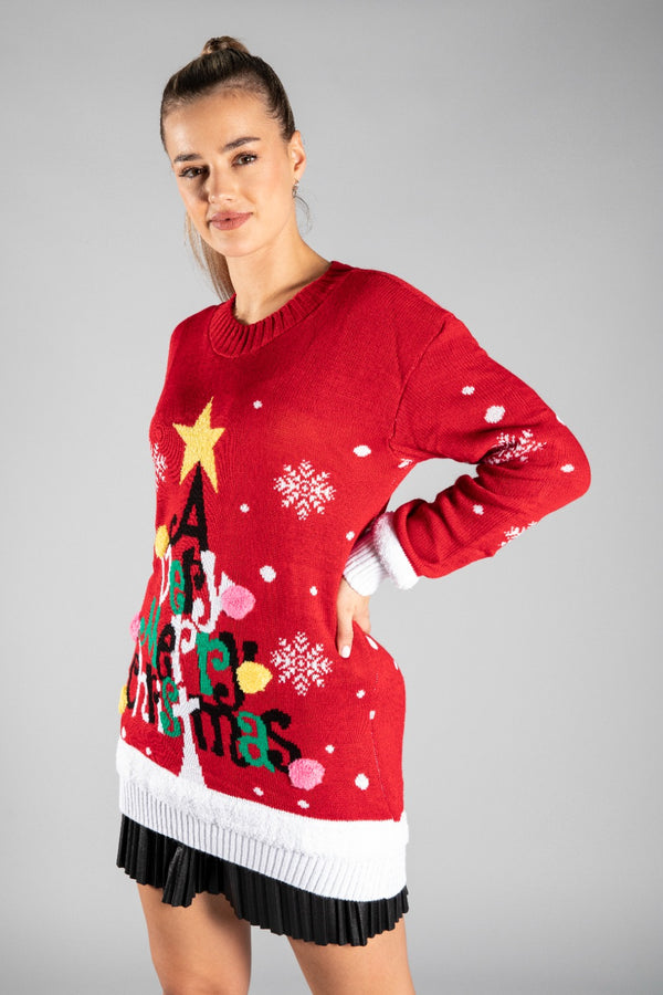 Red A Very Merry Christmas Jumper
