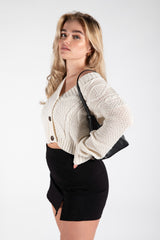 Black Utility Mini Skorts 