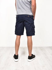 Mens Navy Bute Cargo Shorts