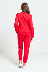 Red Vogue Printed Loungewear Top