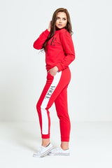 Red Vogue Printed Loungewear Top
