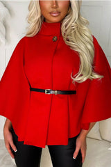 Red Cape With Belt 