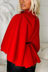 Red Cape With Belt 