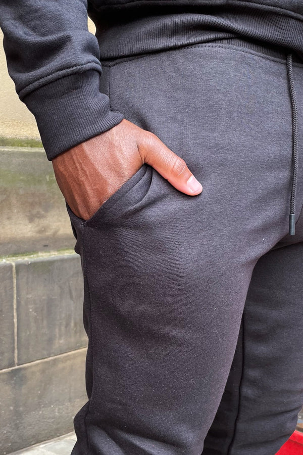 Black Fleece Basic Crew Neck Tracksuit