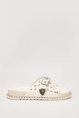 Beige Western Buckle Slider