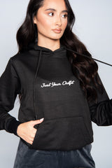 Black JYO Slogan Hoodie