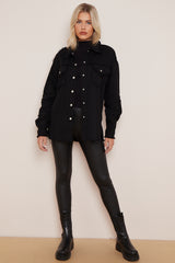 Black Rock And Roll Denim Jacket
