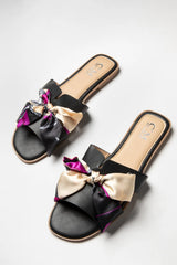 Black Satin Ribbon Sliders