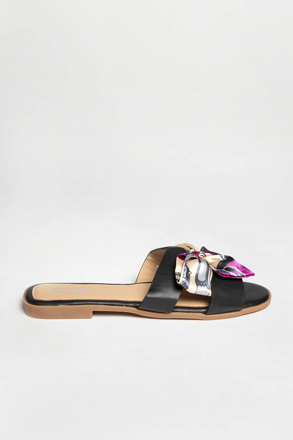 Black Satin Ribbon Sliders