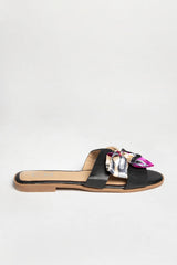 Black Satin Ribbon Sliders