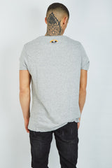 Mens Grey Roaring Festival Crew Neck T-Shirt