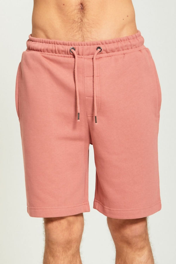 Mens Dusty Pink Jersey Sweat Shorts