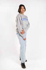Grey Oxford University Oversized Sweatshirt