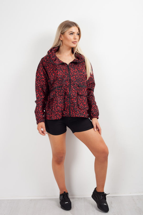 Red Leopard Print Festival Jacket