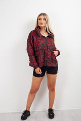 Red Leopard Print Festival Jacket