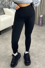 Black High Waisted Seamless Sculpting Gym Leggings