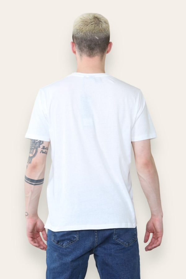 Mens Cream Skate Bear Printed T-Shirt
