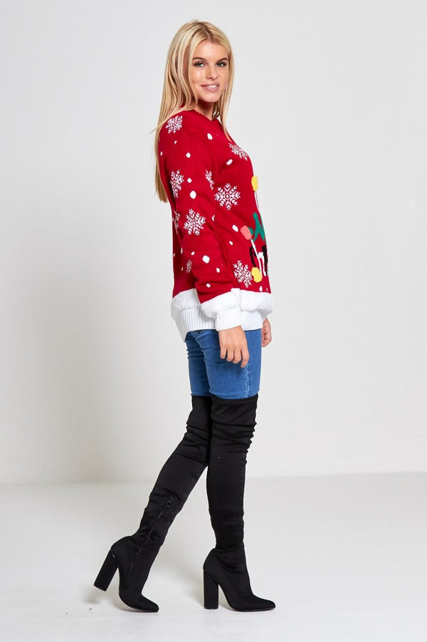 Plus Size Red A Very Merry Christmas Jumper 