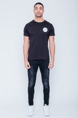 Mens Black JYO Logo Print T-Shirt