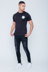 Mens Black JYO Logo Print T-Shirt