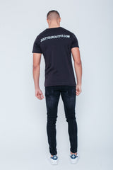 Mens Black JYO Logo Print T-Shirt