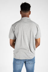 Mens Grey Half Sleeve Polo T -Shirt