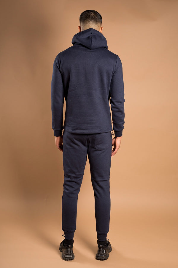 Mens Navy Half Zip Pullover Tracksuit