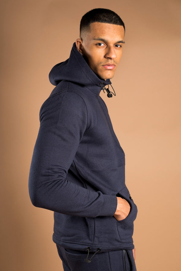 Mens Navy Half Zip Pullover Tracksuit