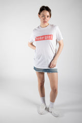 White "Baby Girl" Oversized Tee