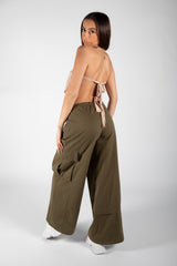 Stone Tie Back Scarf Top 