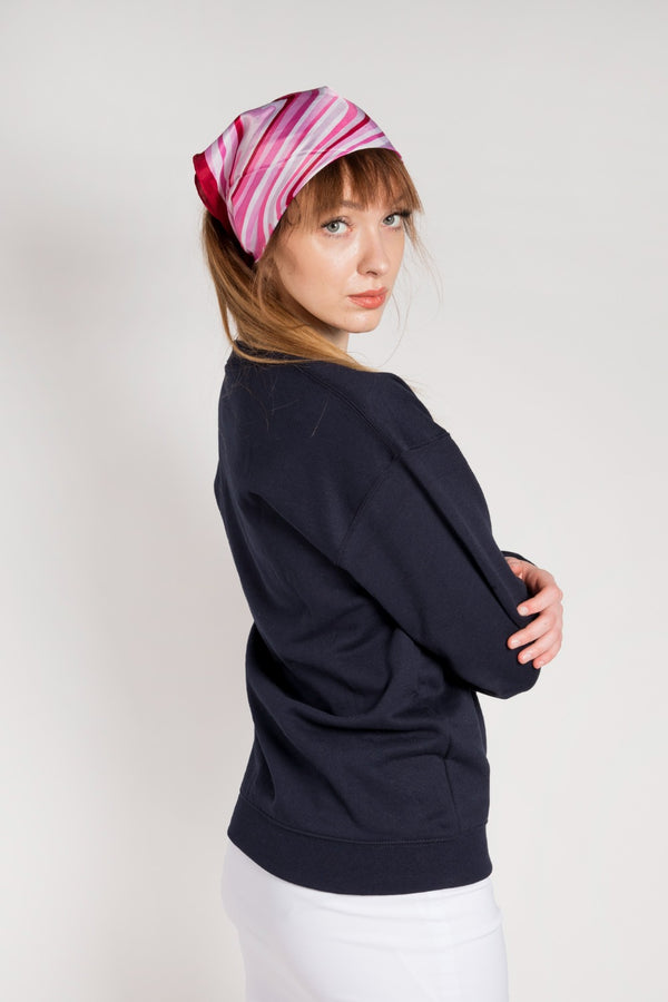 Navy Oxford University Oversized Sweatshirt