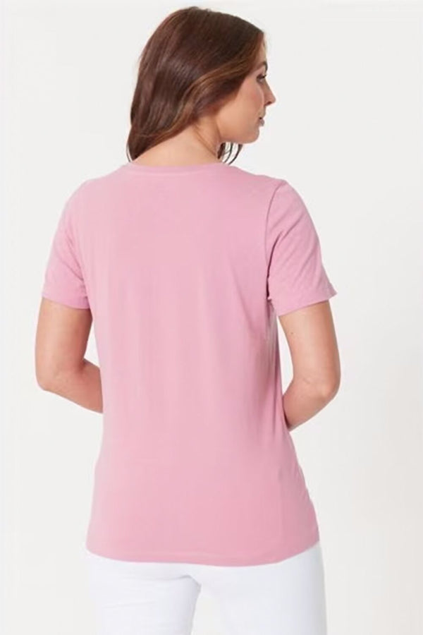 Pink Design Ultimate T-Shirt With Crew Neck