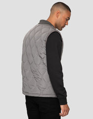 Mens Grey Lightweight Onion Quilted Gilet