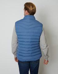 Mens Denim Blue Lightweight Padded Gilet