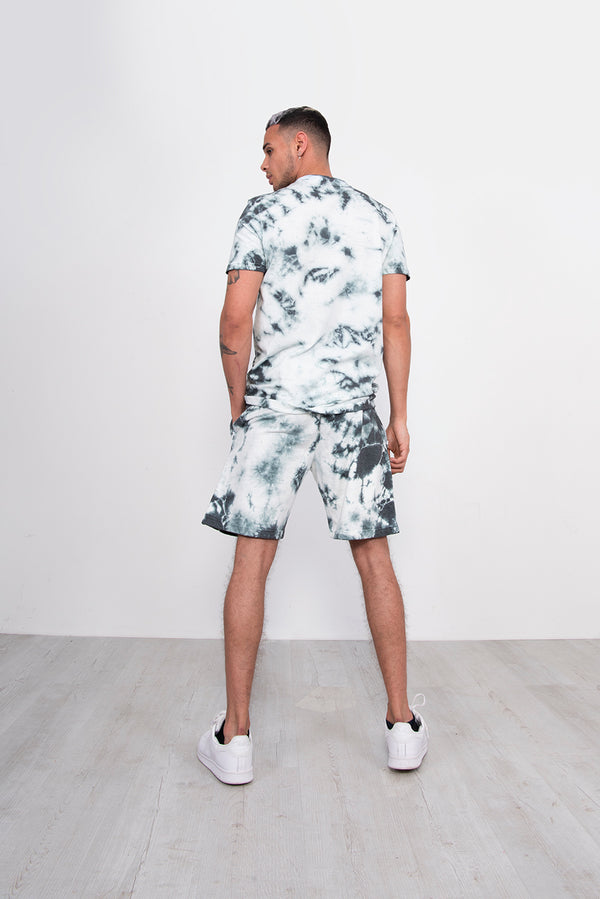 Green Tie Dye T-Shirt And Short Set