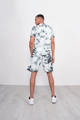 Green Tie Dye T-Shirt And Short Set