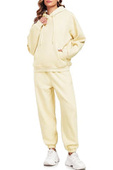 Cream Oversized Hoody and Jogger Co-Ord 