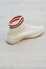 White Stripe Sock Trainer