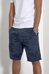 Mens Blue Wimbledon Floral Chino Short