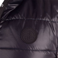 Mens Navy Half Quilted Logo Gilet Bodywarmer
