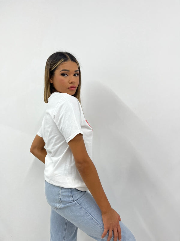 White Babygirl Oversized Tee