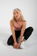 Black Cuffed Hem Shell Cargo Joggers