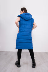 Royal Longline Hooded Puffer Gilet