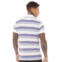 Mens White Universal Polo Striped T-Shirt