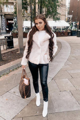 Black High Waisted Faux Leather Biker Leggings