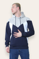 Mens Navy Oversized Pullover Hoodie