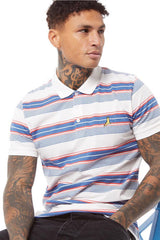 Mens White Universal Polo Striped T-Shirt