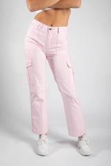 Baby Pink Cargo Trousers 